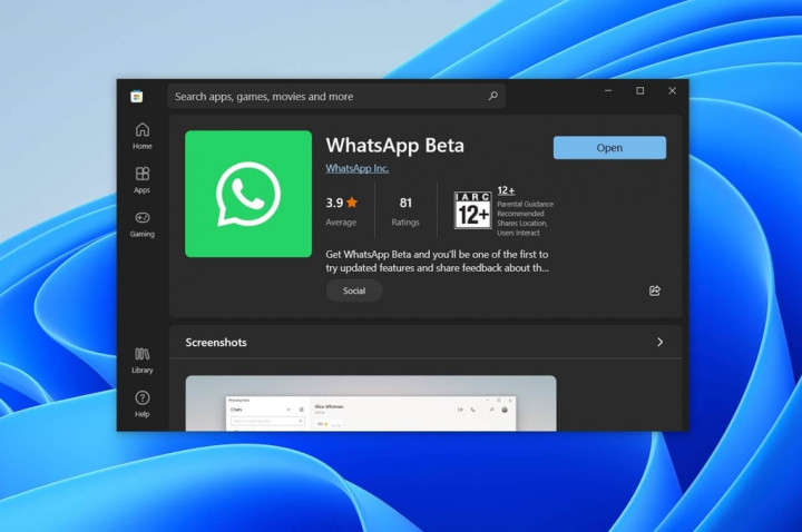 WhatsApp Windows Beta Mungkinkan Memulai Chat dengan Kontak Tak Dikenal