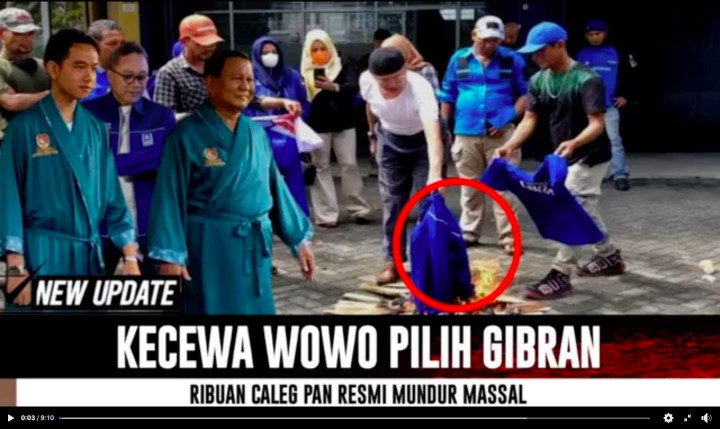 [Cek Fakta] Ribuan Caleg PAN dan Demokrat Mundur karena Kecewa Gibran jadi Cawapres Prabowo? Ini Faktanya
