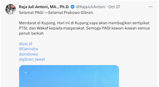 Wamen ATR Dirujak Netizen usai Kampanyekan Prabowo-Gibran saat Kunjungan Dinas
