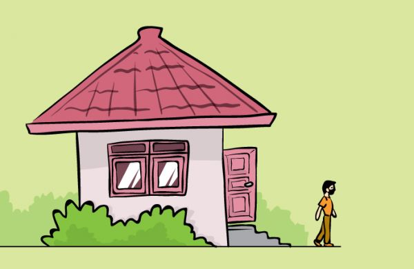 Ilustrasi keluar rumah, foto: MI