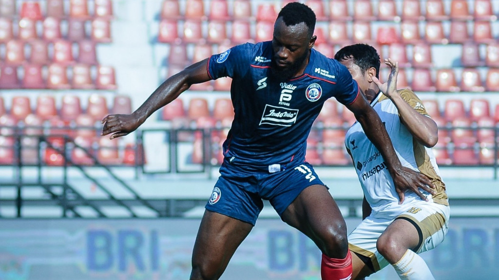 Suasana laga Arema FC vs Dewa United. (Foto: Twitter resmi Arema FC)