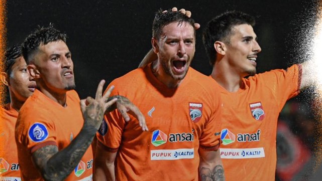 Hasil Liga 1: Borneo FC Lumat Persik dengan Hattrick Cadenazzi