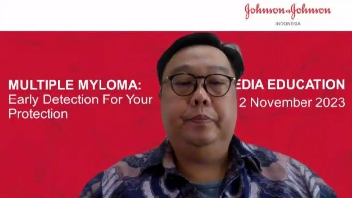  dr. Ralph Girson Gunarsa Sp.PD-KHOM pada webinar 'Multiple Myeloma: Early Detection for Your Protection'. Dok, Aulia/Medcom