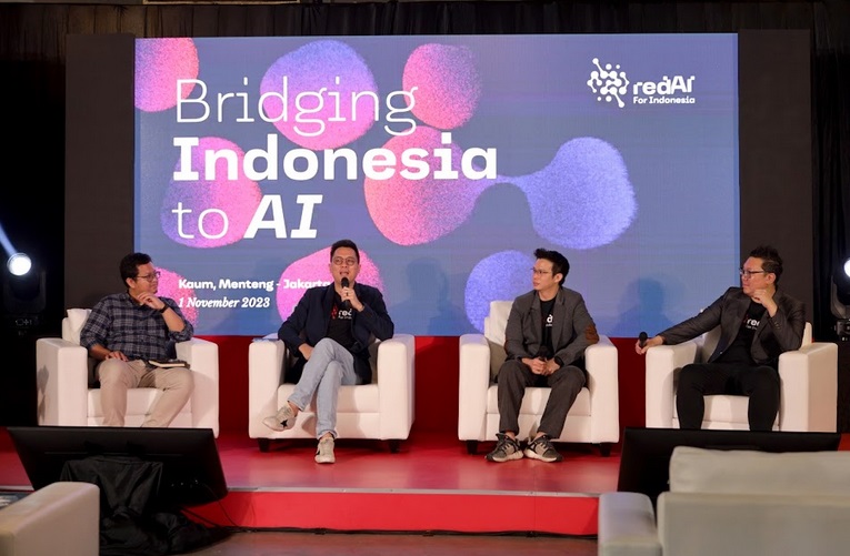 Talkshow dalam peluncuran teknologi AI dari Red Asia. Dok. Ist