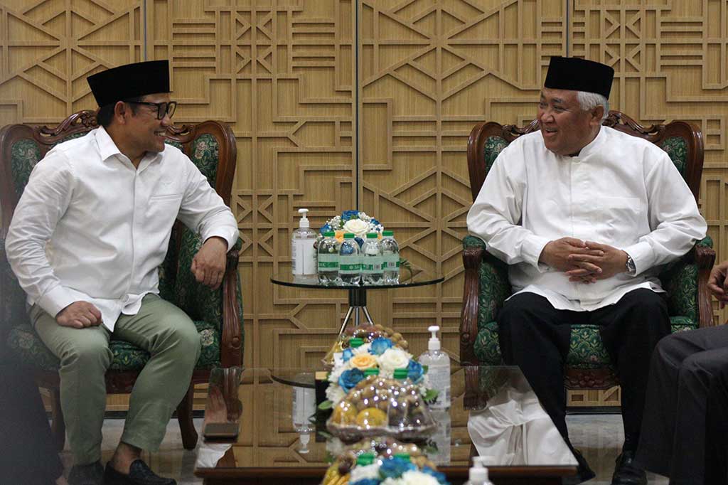 Potret Cak Imin Terima Kunjungan Din Syamsuddin