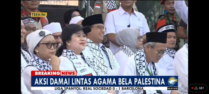 Sejumlah Tokoh Hadiri Aksi Damai Bela Palestina
