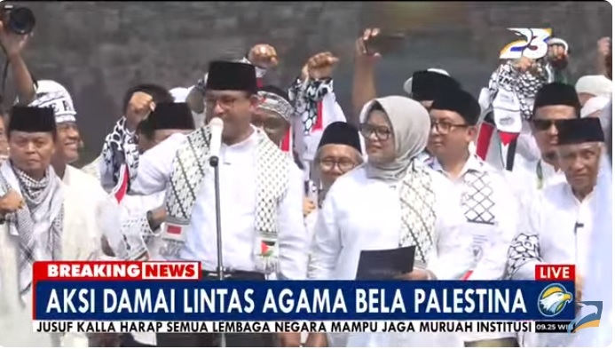 Ajak Ikat Syal di Tangan Kanan, Anies: Kita Kirim Fajar Kebangkitan Palestina