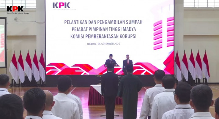 KPK Lantik Irjen Rudi Setiawan Sebagai Deputi Bidang Penindakan dan Eksekusi