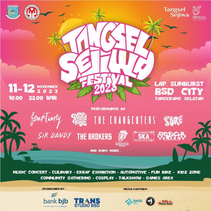 Siap-siap! Tangsel Sejiwa Fest Hadir Kembali, Ada Fourtwnty hingga The Changcuters
