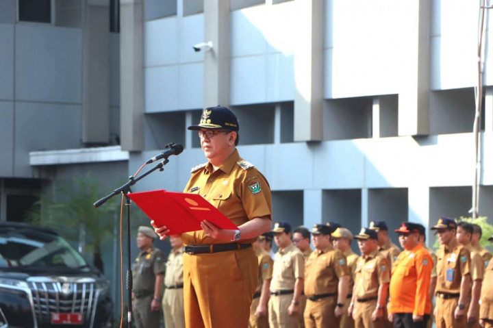ASN dan Non ASN di Muara Enim Lakukan Ikrar Netralitas Jelang Pemilu