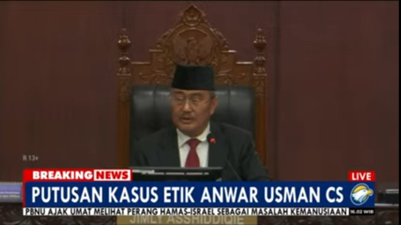 Alasan Anwar Usman Tak Diberhentikan Secara Tidak Hormat Sebagai Hakim Konstitusi