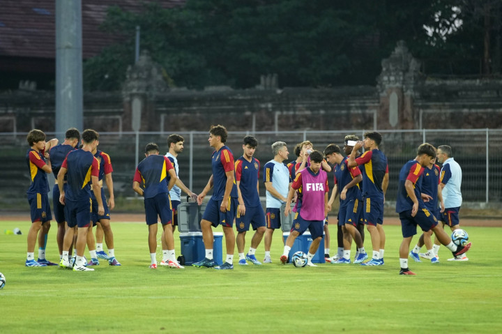 Usai Kunjungi Bali, Timnas Spanyol U-17 Gelar Latihan Perdana di Karanganyar