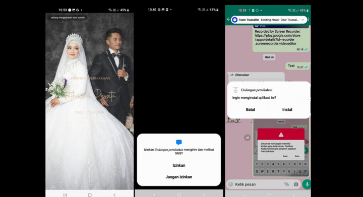 Ramai Modus Penipuan Pakai Undangan Nikahan via WA, Ini Kata Pakar Siber