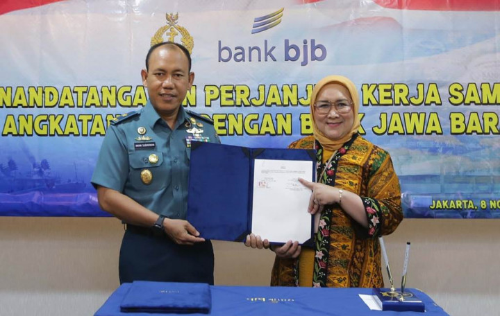 Perkuat Sinergitas, bank bjb Tandatangani PKS dengan TNI AL