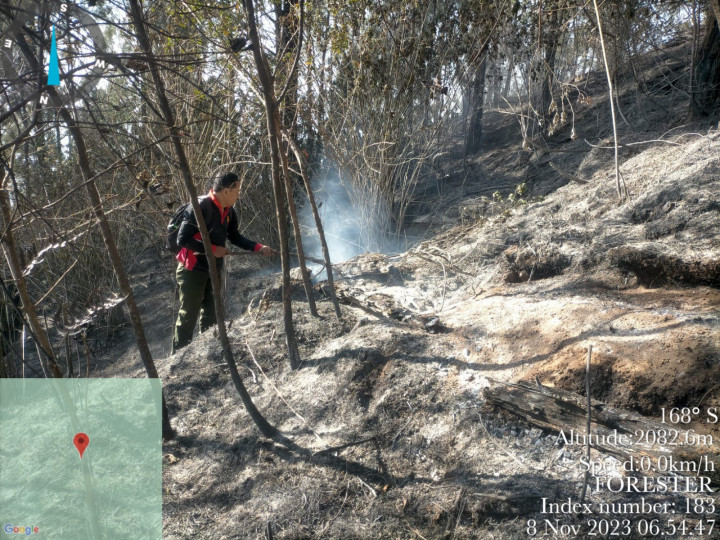 46 Hektare Lahan di Gunung Kawi Terdampak Kebakaran