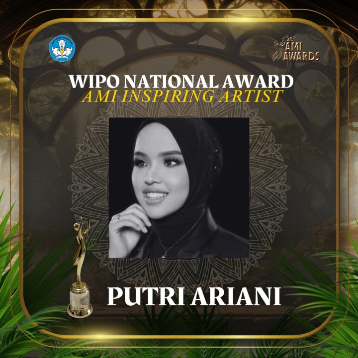 Putri Ariani Raih Penghargaan Khusus di AMI Awards 2023