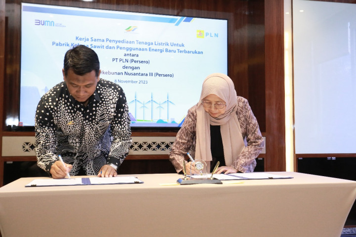 PTPN III-PLN Optimalisasi Energi Terbarukan untuk Pabrik Kelapa Sawit PTPN Group