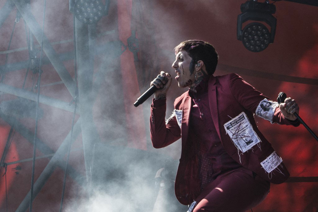 Bring Me The Horizon saat tampil di Roskilde Festival, Denmark, pada 2019 (Foto: AFP)
