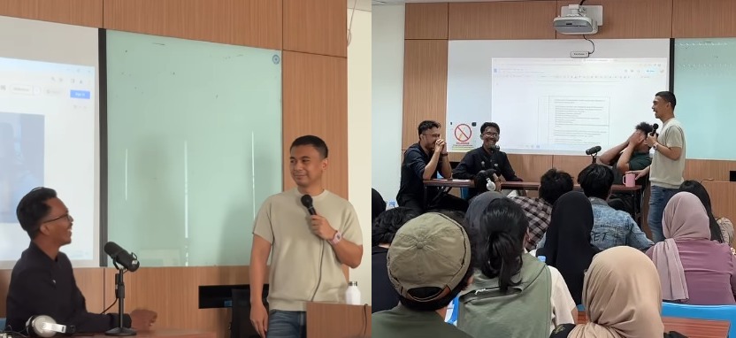 Hari terakhir jadi dosen di Vokasi UI Raditya Dika hadirkan bintang tamu (Instagram @raditya_dika)