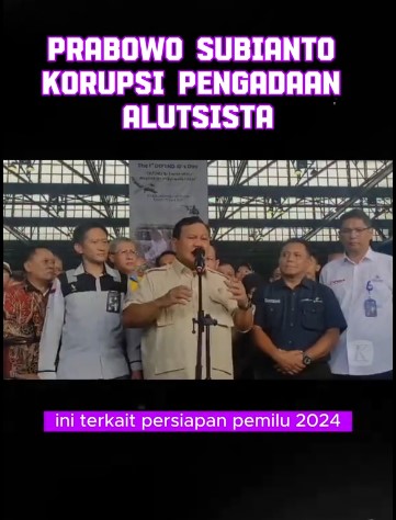 [Cek Fakta] Prabowo Subianto Pelaku Korupsi Alutsista di Kemenhan? Ini Faktanya