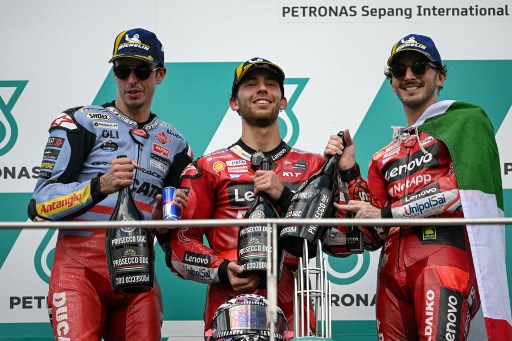 Hasil MotoGP Malaysia: Bastianini Akhiri Puasa Kemenangan, Bagnaia Cegah Martin Naik Podium