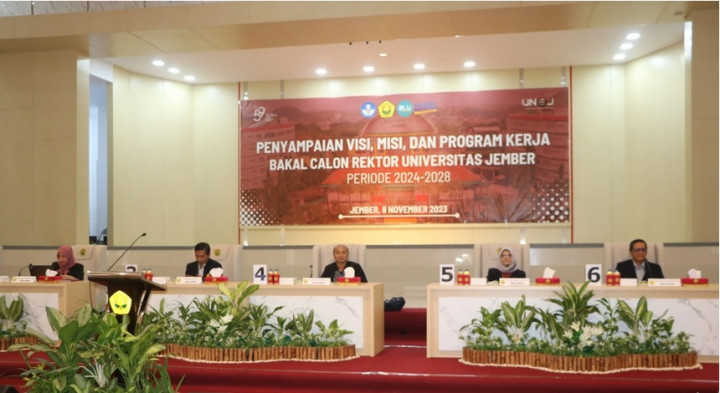 Pilrek Unej, 6 Bakal Calon Rektor Sampaikan Visi, Misi, dan Program Kerja