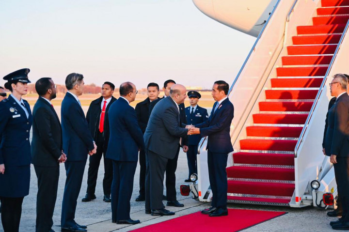 Melanjutkan Kunjungan Kerja, Jokowi Tiba di Washington DC
