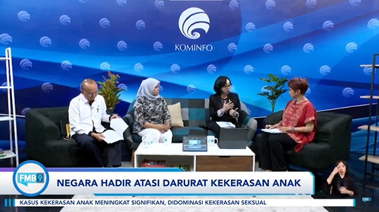 Irjen Kemendikbudristek Catharina Mulyana dalam Forum Merdeka Barat. Medcom.id/Ilham Pratama Putra