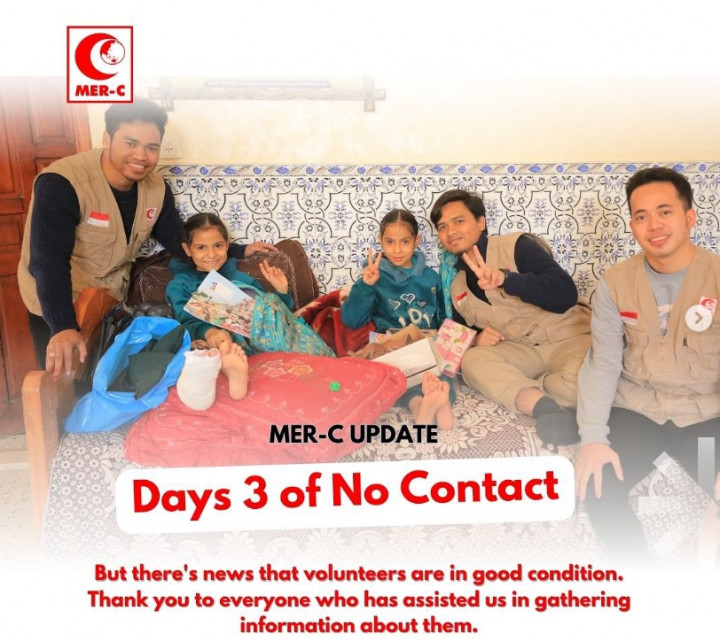 3 WNI Relawan MER-C yang Hilang Kontak di Gaza dalam Keadaan Baik
