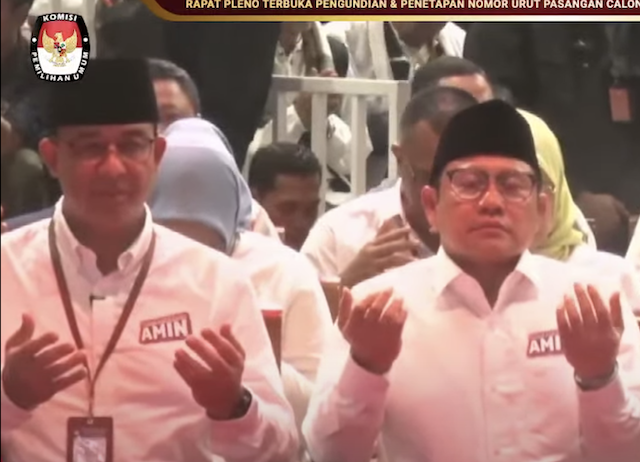 Di Depan 3 Capres, Teriakan 'Amin' Menggema saat Doa Pengundian Nomor Urut