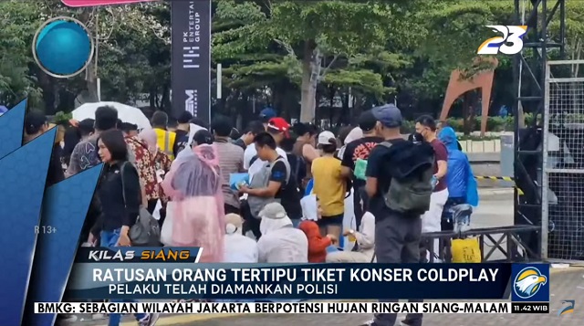 Miris! Ratusan Orang Tertipu Tiket Palsu Coldplay