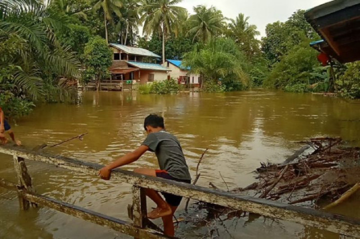 1.242 Jiwa di Landak Kalbar Terdampak Banjir