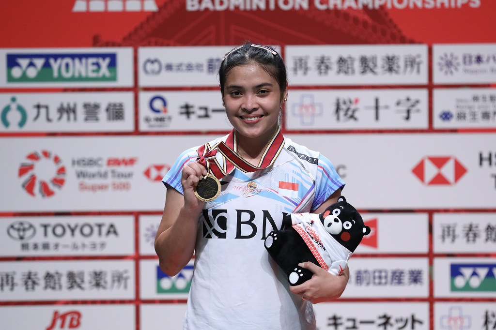 Gregoria Mariska Tunjung juara Kumamoto Masters 2023 (dok. PBSI)
