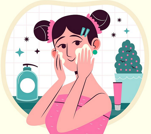 Kulit berminyak perlu lebih sering dibersihkan. (Foto: Ilustrasi. Dok. Freepik.com)