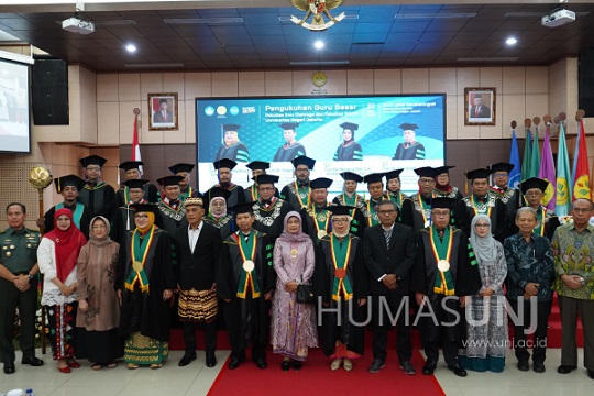 UNJ Kukuhkan 4 Guru Besar Baru, Ini Orasi Ilmiahnya