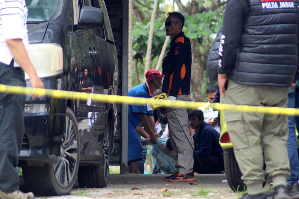 Di Rekontruksi Pembunuhan Subang, Yosep Eksekutor Kedua Korban