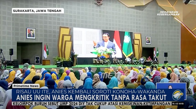 Anies Sorot Istilah Konoha dan Wakanda: Kebebasan Berpendapat Menurun