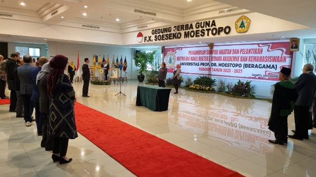 Dilantik Jadi Rektor Moestopo, Budiharjo Soroti Revolusi Industri 4.0