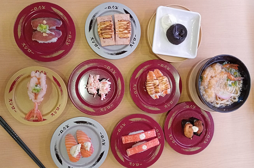 Rangkaian menu Sushiro di Pondok Indah Mall 1, Jakarta. (Foto: Dok. Yuni)