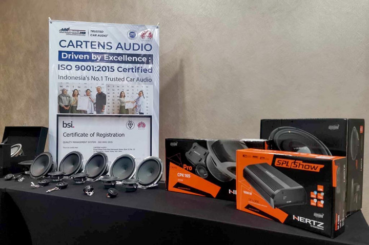 Cartens Audio Dapat Sertifikasi ISO dari Inggris, Perdana Di Indonesia