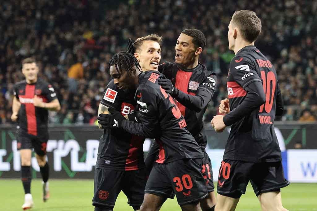 Kalahkan Bremen, Leverkusen Kembali ke Puncak Bundesliga