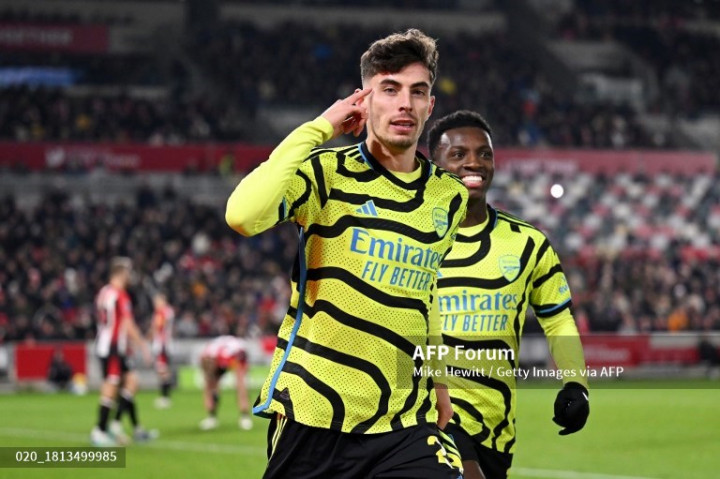 Gol Telat Havertz Menangkan Arsenal di Markas Brentford