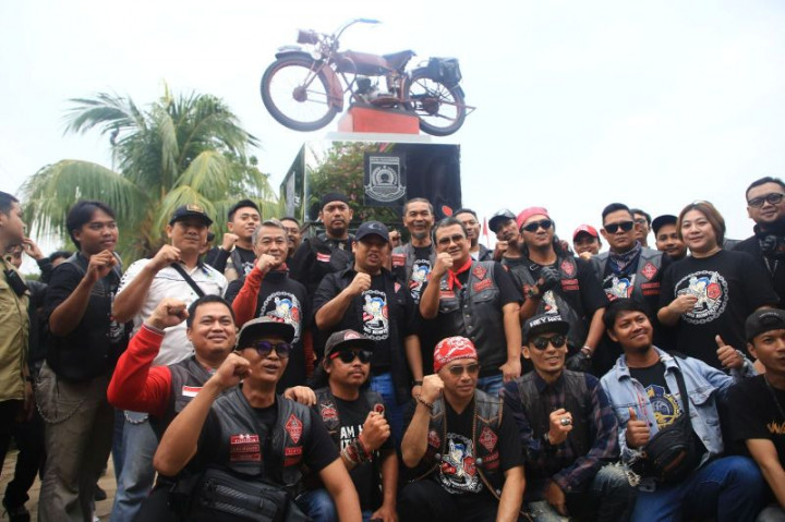 Tugu Banteng Kondusif Tanda Persatuan Bikers Tangerang Raya