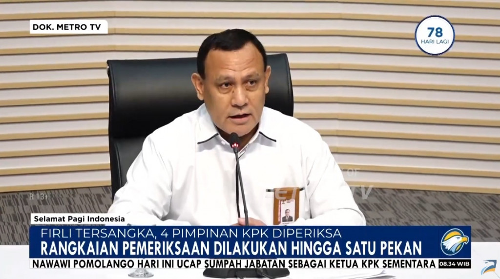 Penyidik Jadwalkan Periksa 4 Pimpinan KPK untuk Kasus Firli Mulai Hari Ini