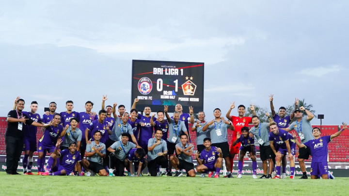 Hasil Liga 1: Persik Menang Tipis atas 10 Pemain Arema