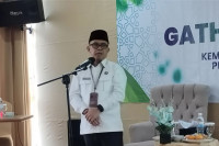 Kepala Kantor Wilayah Kemenag Lampung (Kanwil Kemenag) Lampung Puji Raharjo. (ANTARA/Dian Hadiyatna)