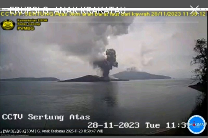 Gunung Anak Krakatau Kembali Erupsi
