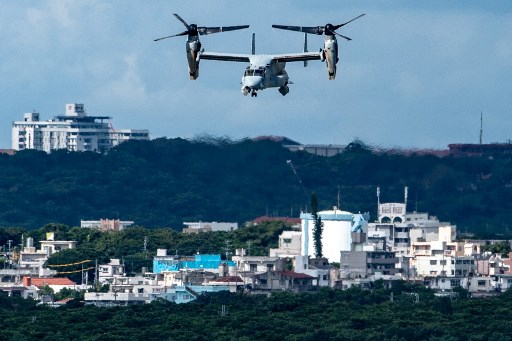 Pesawat Militer Osprey Milik AS dengan 8 Awak Jatuh di Lepas Pantai Jepang