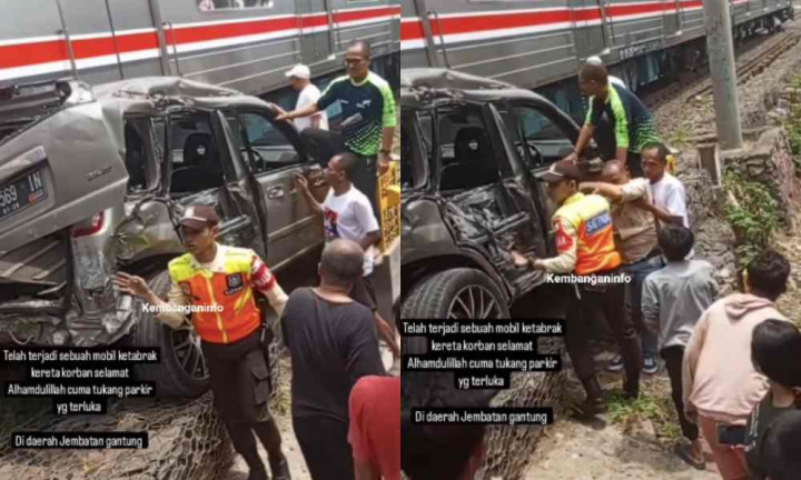 Kronologi Mobil Tersambar KRL di Duri, Pengemudi Nissan X-Trail Sempat Tabrak Penjaga Perlintasan