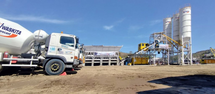 WSBP Pasok Produk Beton ke Proyek Amman Mineral